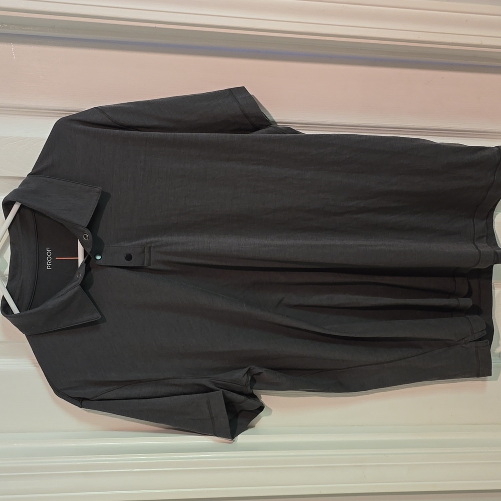 Proof 72-Hour Merino Polo Gray — Classic Fit XL